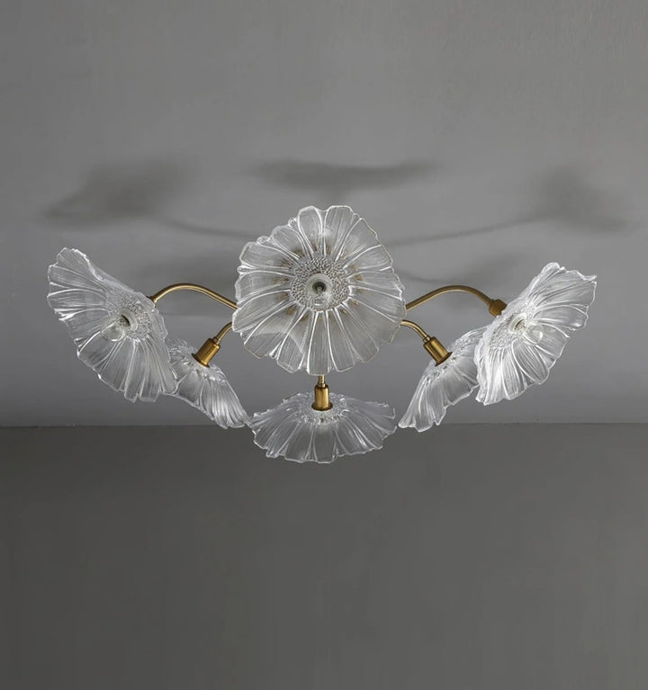 LOTUS LEAF GLASS CEILING LIGHT