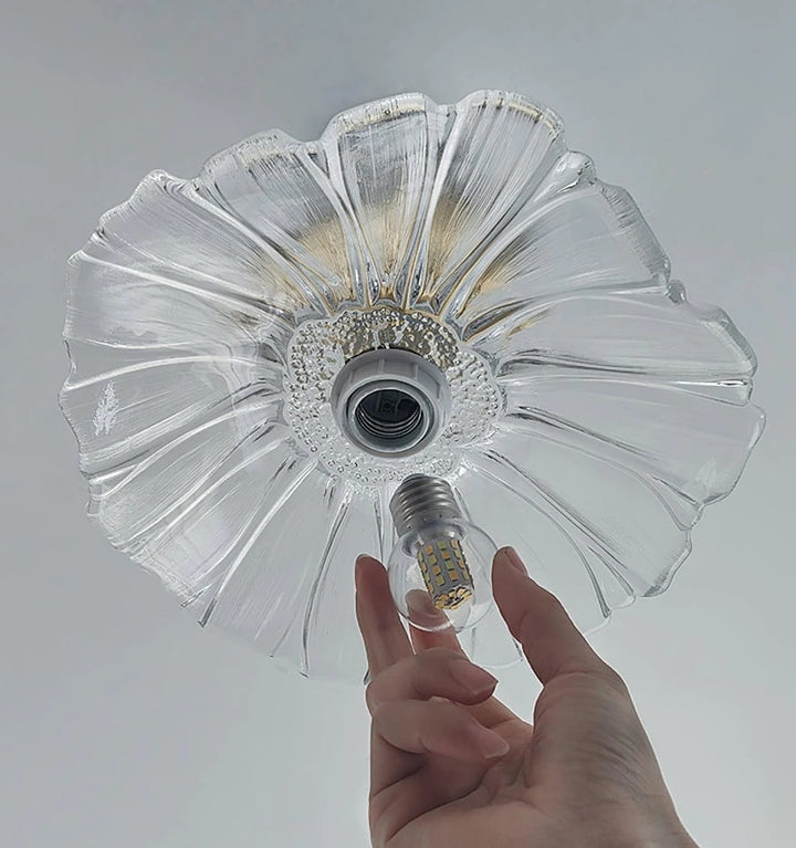 LOTUS LEAF GLASS CEILING LIGHT