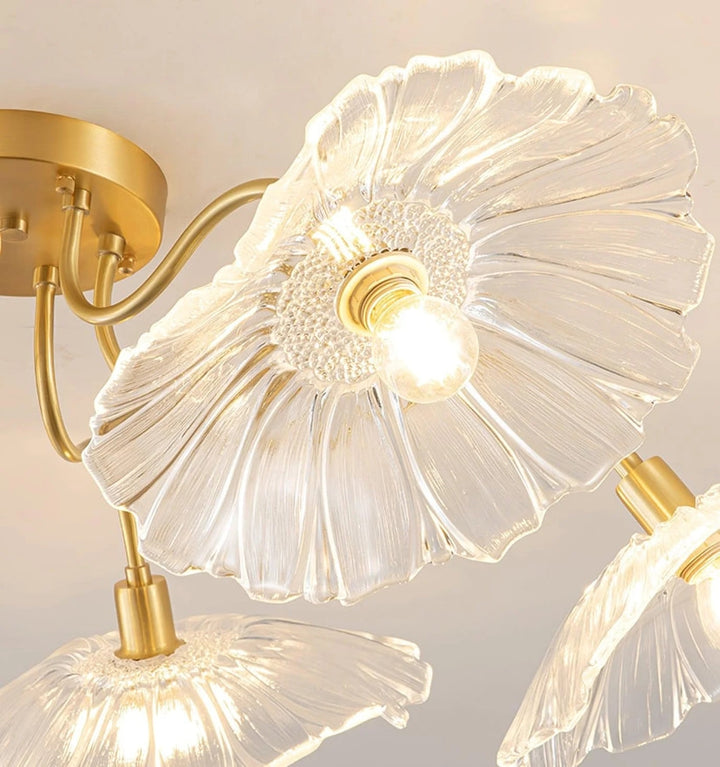 LOTUS LEAF GLASS CEILING LIGHT