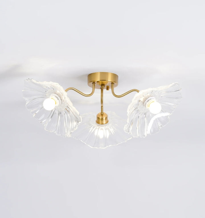 LOTUS LEAF GLASS CEILING LIGHT