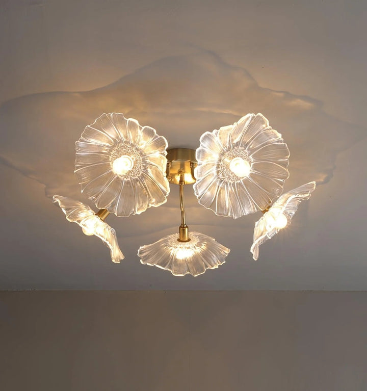 LOTUS LEAF GLASS CEILING LIGHT