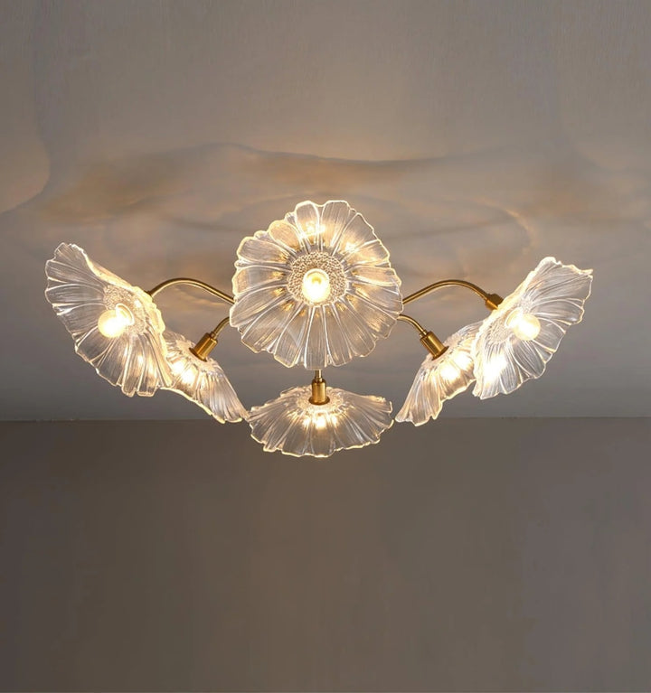 LOTUS LEAF GLASS CEILING LIGHT