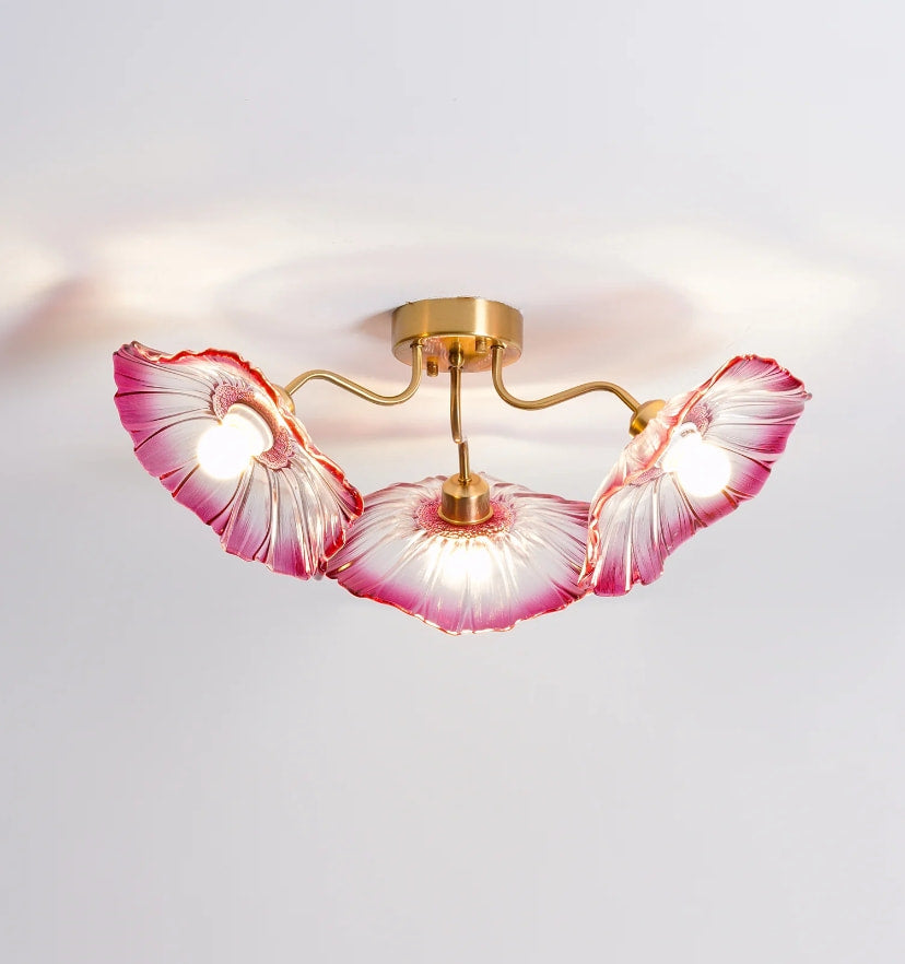 LOTUS LEAF GLASS CEILING LIGHT