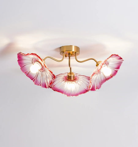 LOTUS LEAF GLASS CEILING LIGHT