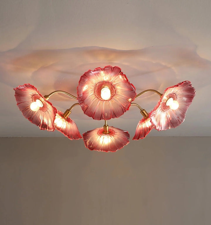 LOTUS LEAF GLASS CEILING LIGHT