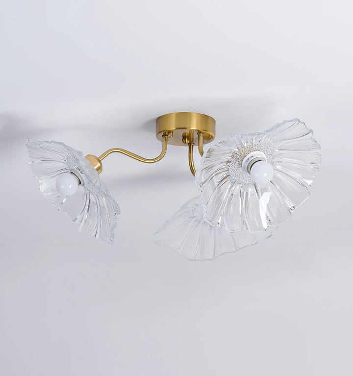 LOTUS LEAF GLASS CEILING LIGHT