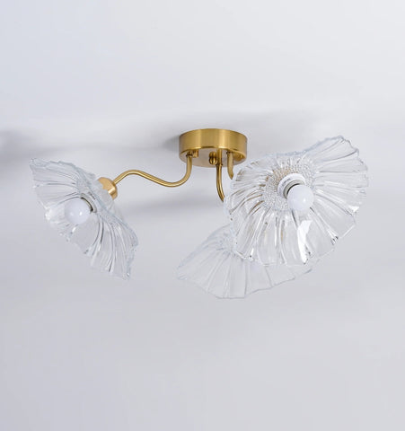 LOTUS LEAF GLASS CEILING LIGHT