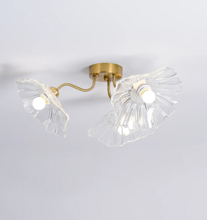 LOTUS LEAF GLASS CEILING LIGHT