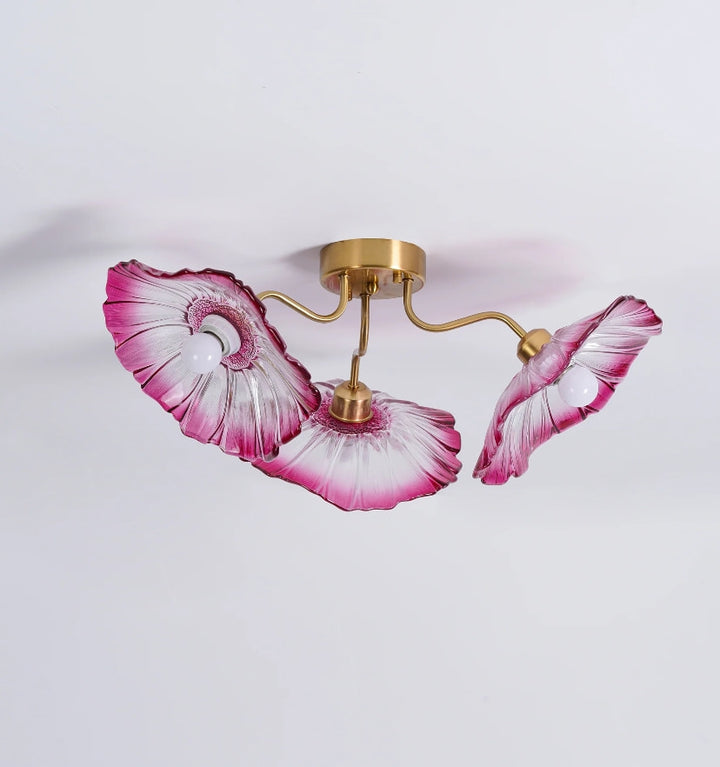 LOTUS LEAF GLASS CEILING LIGHT