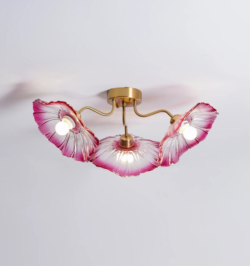 LOTUS LEAF GLASS CEILING LIGHT