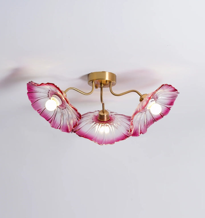 LOTUS LEAF GLASS CEILING LIGHT