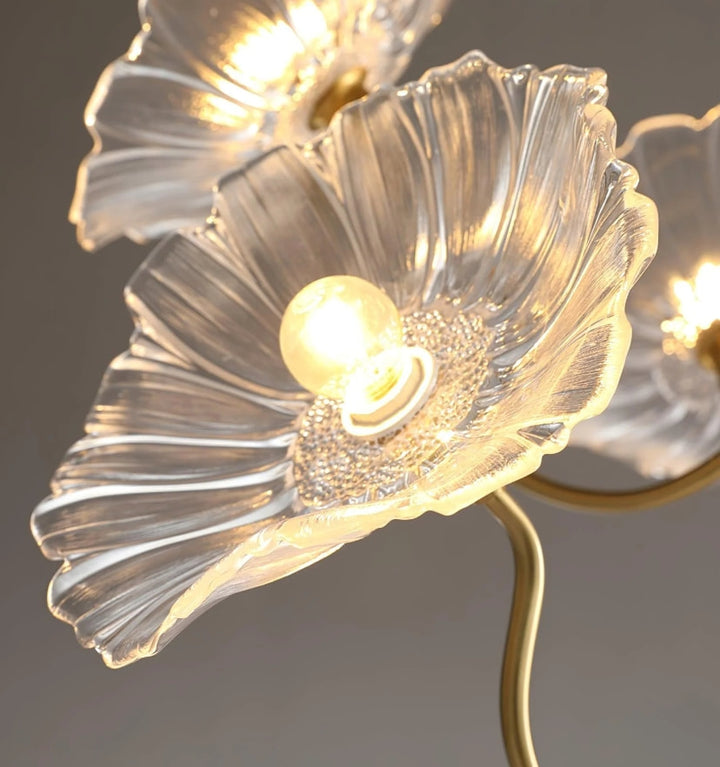 LOTUS LEAF GLASS CHANDELIER