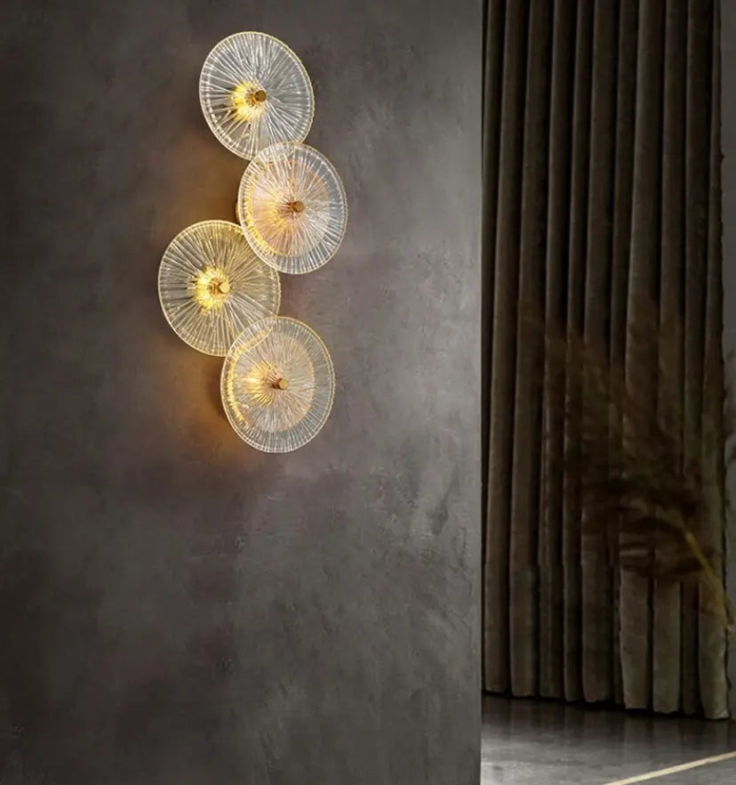 Lotus Leaf Glass Wall Lamp