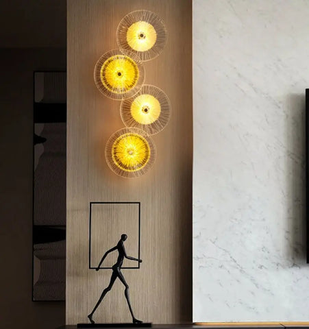 Lotus Leaf Glass Wall Lamp