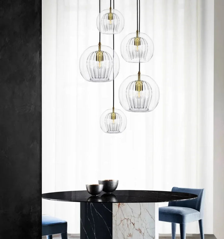 MZAN HAND BLOWN GLASS PENDANT LIGHT