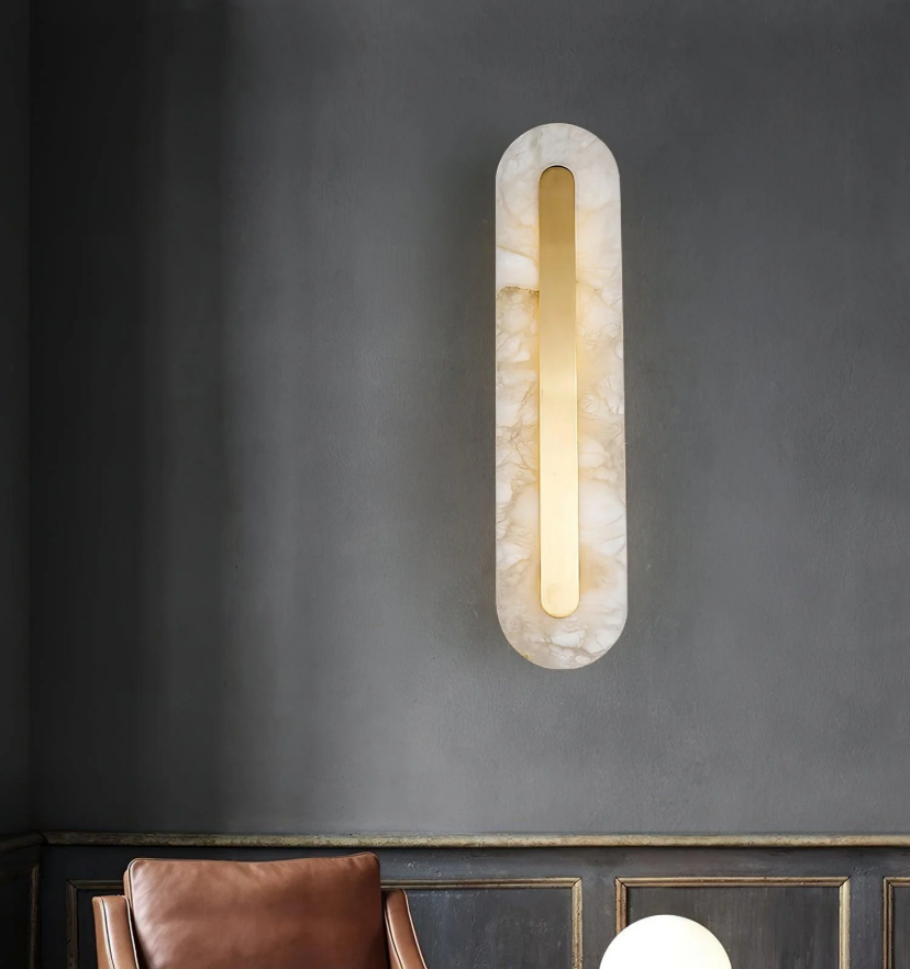 Marble Rounded Wall Light