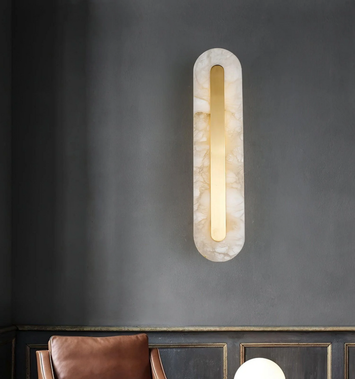 Marble Rounded Wall Light