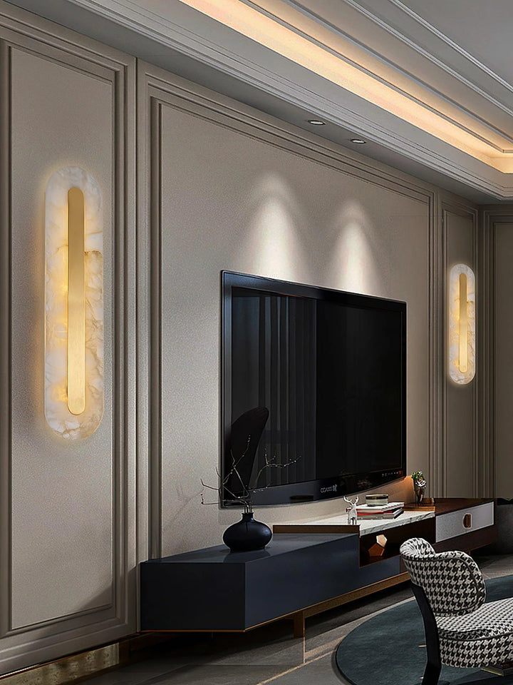 Marble Rounded Wall Light