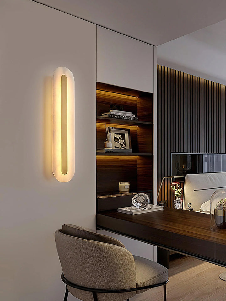 Marble Rounded Wall Light