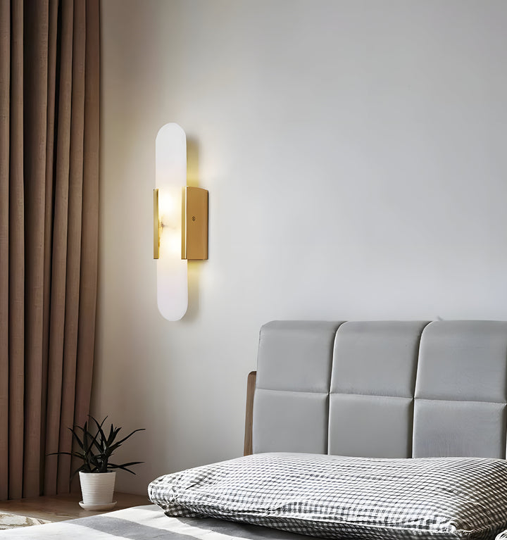 MELANGE ELONGATED ALABASTER WALL LAMP