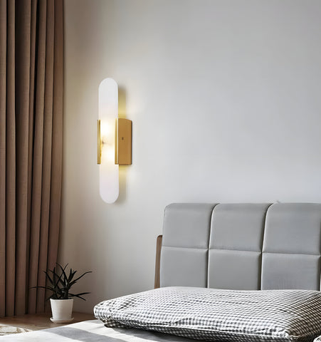 MELANGE ELONGATED ALABASTER WALL LAMP