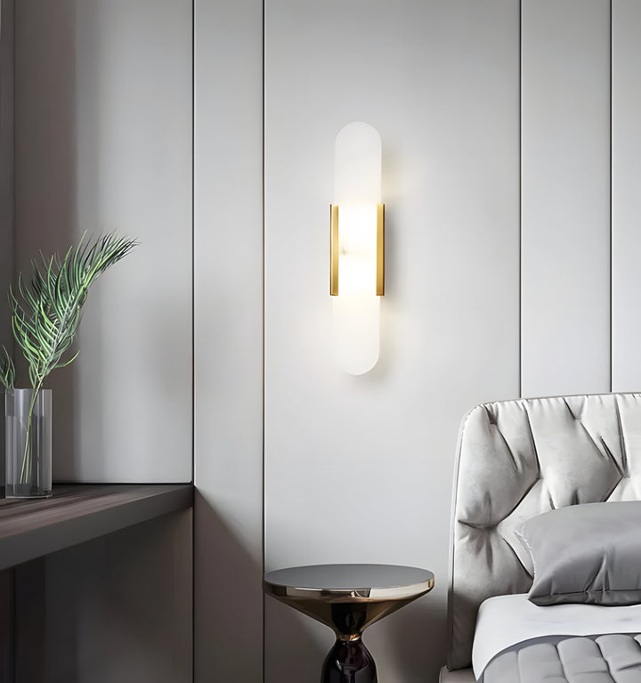 MELANGE ELONGATED ALABASTER WALL LAMP