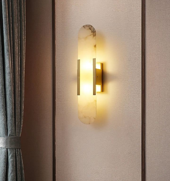 MELANGE ELONGATED ALABASTER WALL LAMP