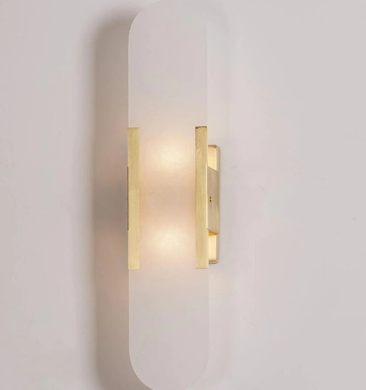 MELANGE ELONGATED ALABASTER WALL LAMP