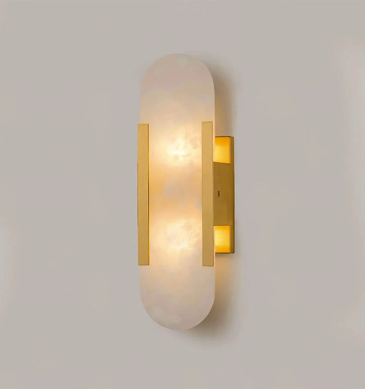 MELANGE ELONGATED ALABASTER WALL LAMP