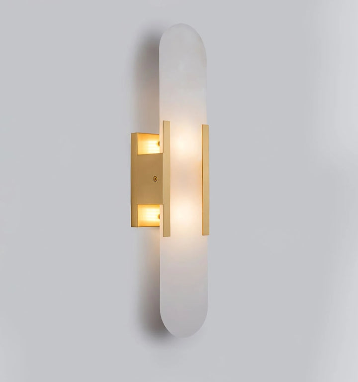 MELANGE ELONGATED ALABASTER WALL LAMP