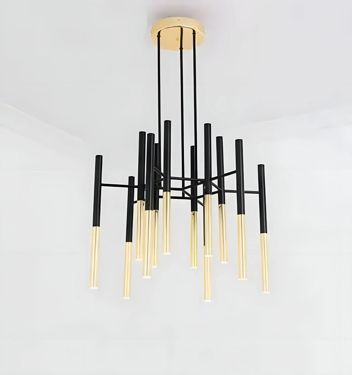 Metal Tubular Chandelier