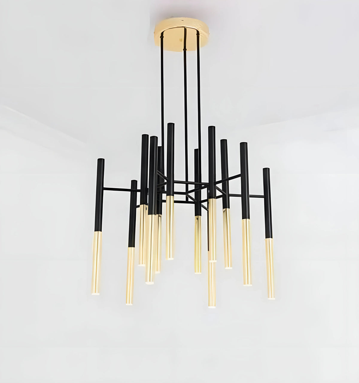 Metal Tubular Chandelier
