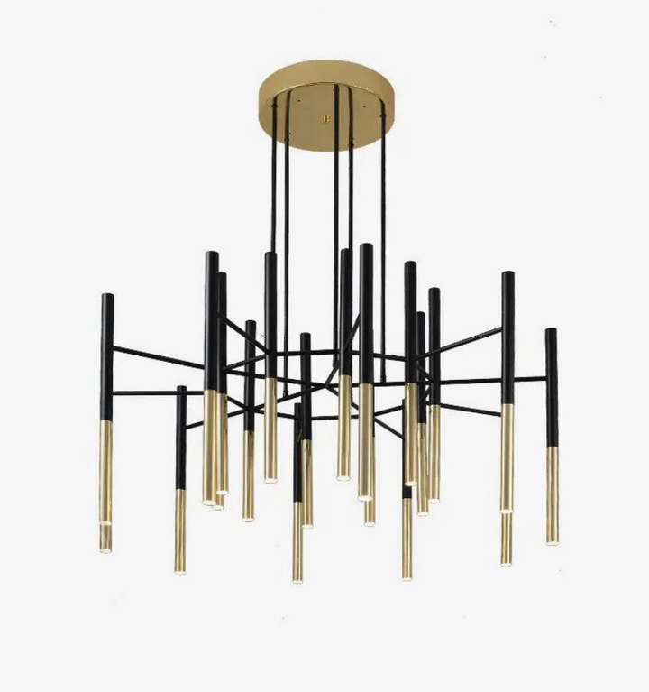 Metal Tubular Chandelier