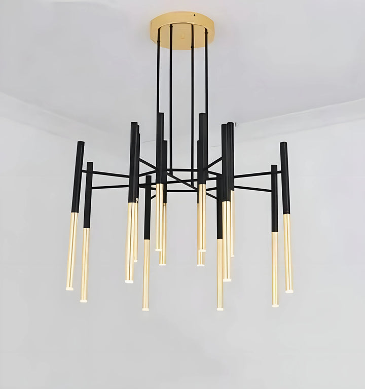 Metal Tubular Chandelier