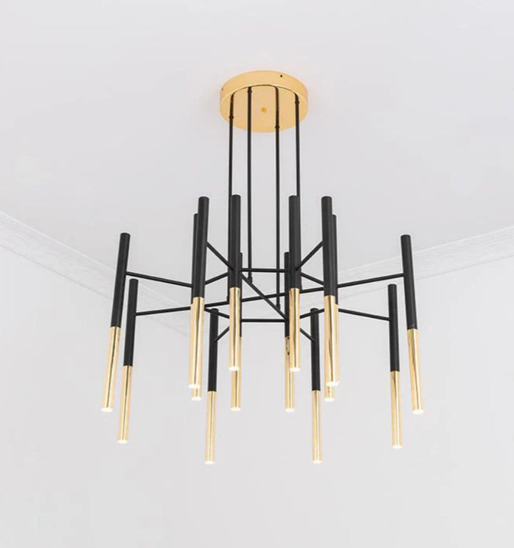 Metal Tubular Chandelier