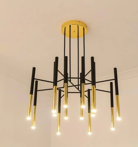 Metal Tubular Chandelier