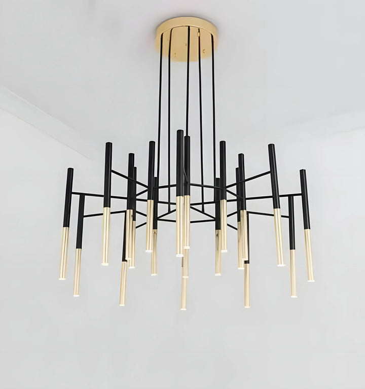 Metal Tubular Chandelier