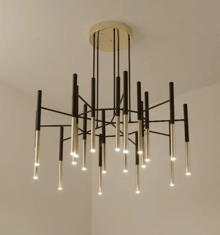 Metal Tubular Chandelier