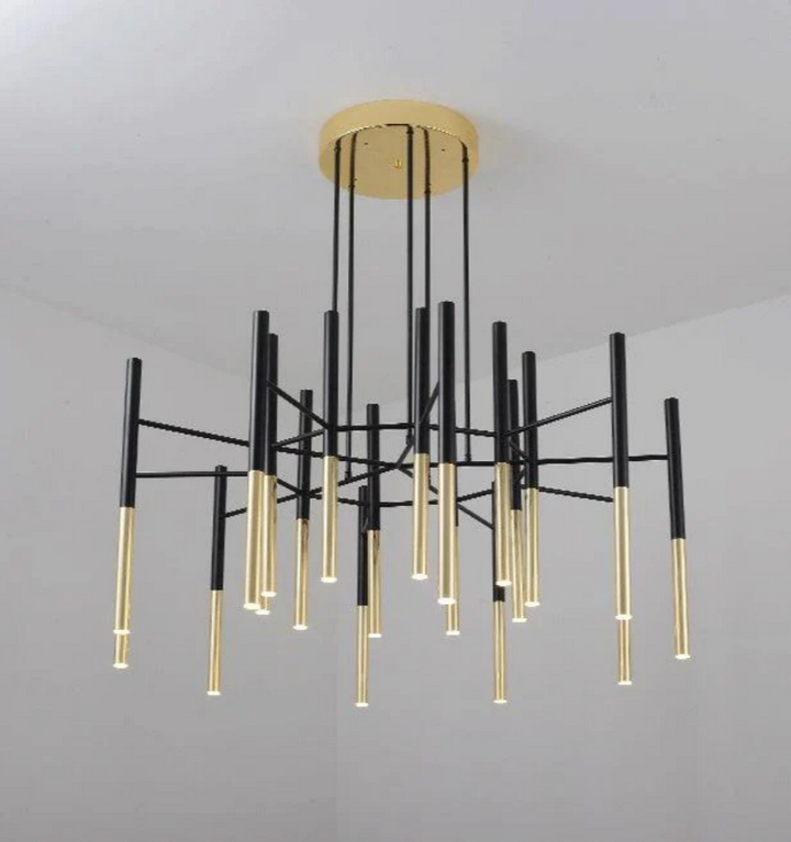 Metal Tubular Chandelier