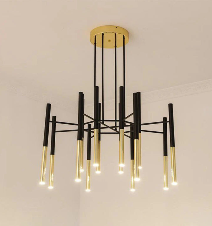 Metal Tubular Chandelier