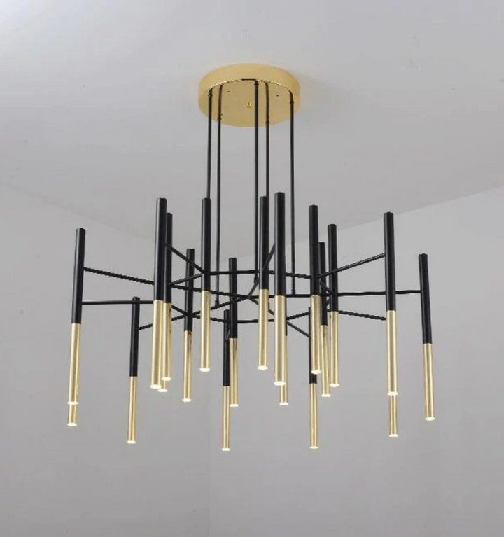 Metal Tubular Chandelier