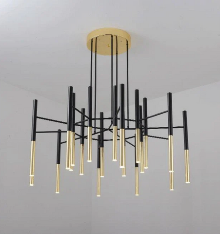 Metal Tubular Chandelier