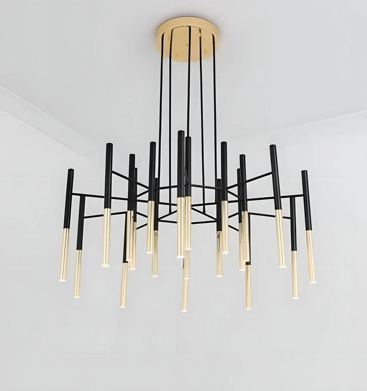 Metal Tubular Chandelier