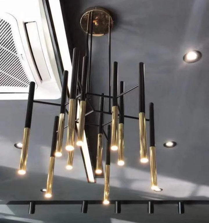 Metal Tubular Chandelier