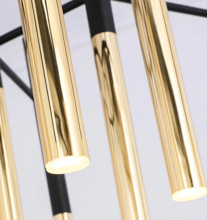 Metal Tubular Chandelier