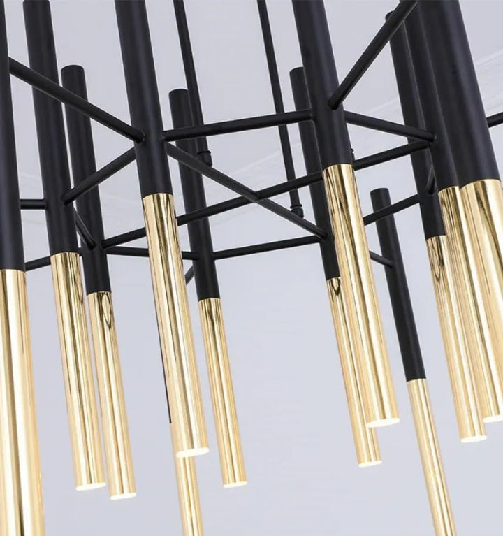 Metal Tubular Chandelier