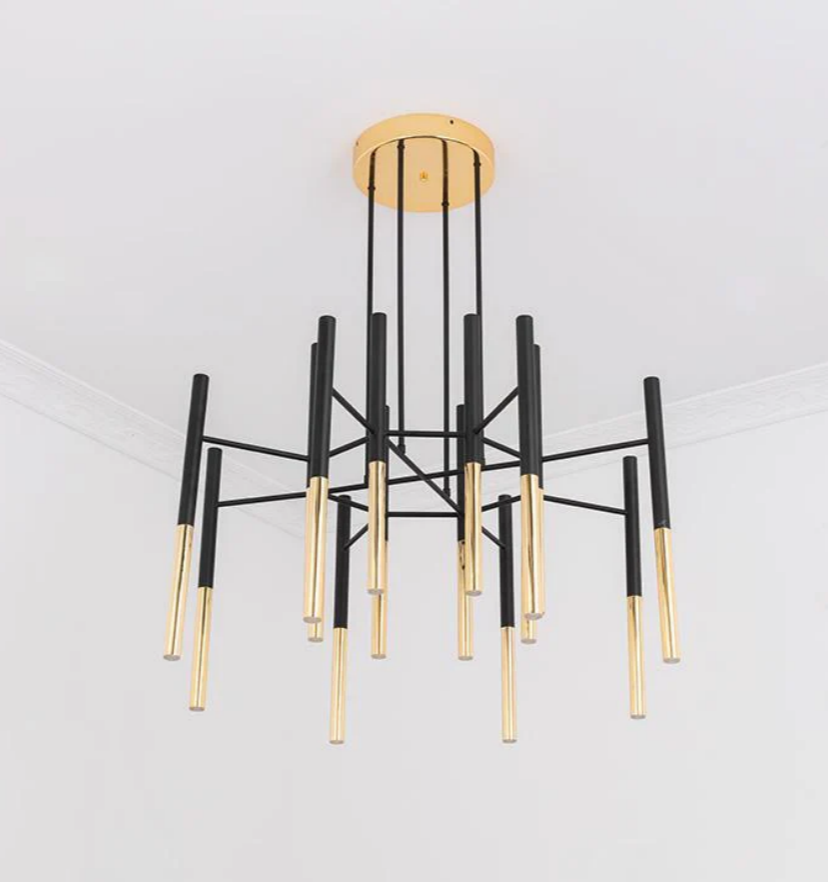 Metal Tubular Chandelier