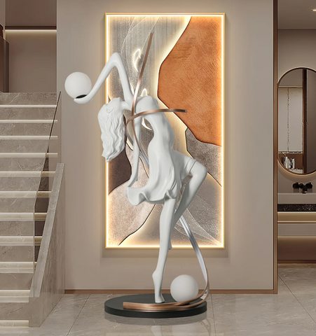 Misha Goddess Statue Floor Lamp