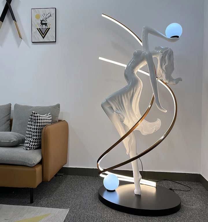 Misha Goddess Statue Floor Lamp