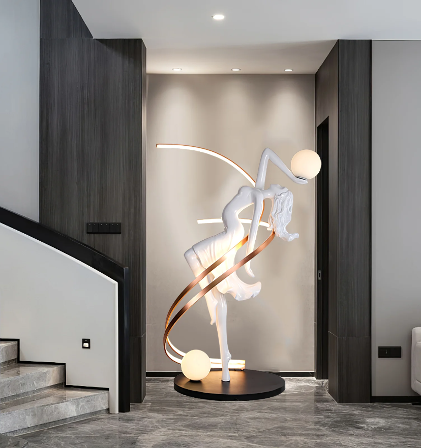 Misha Goddess Statue Floor Lamp